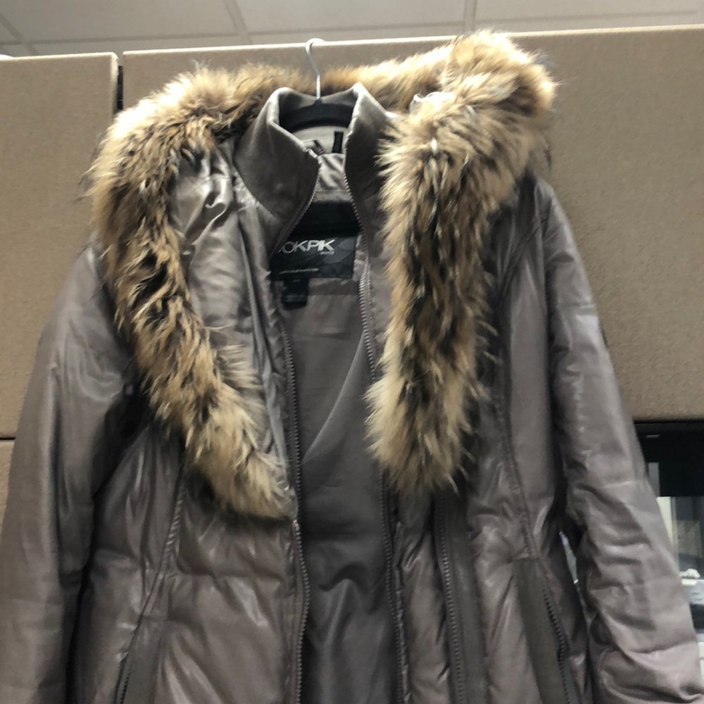 Ookpik Light Grey Down Coat
